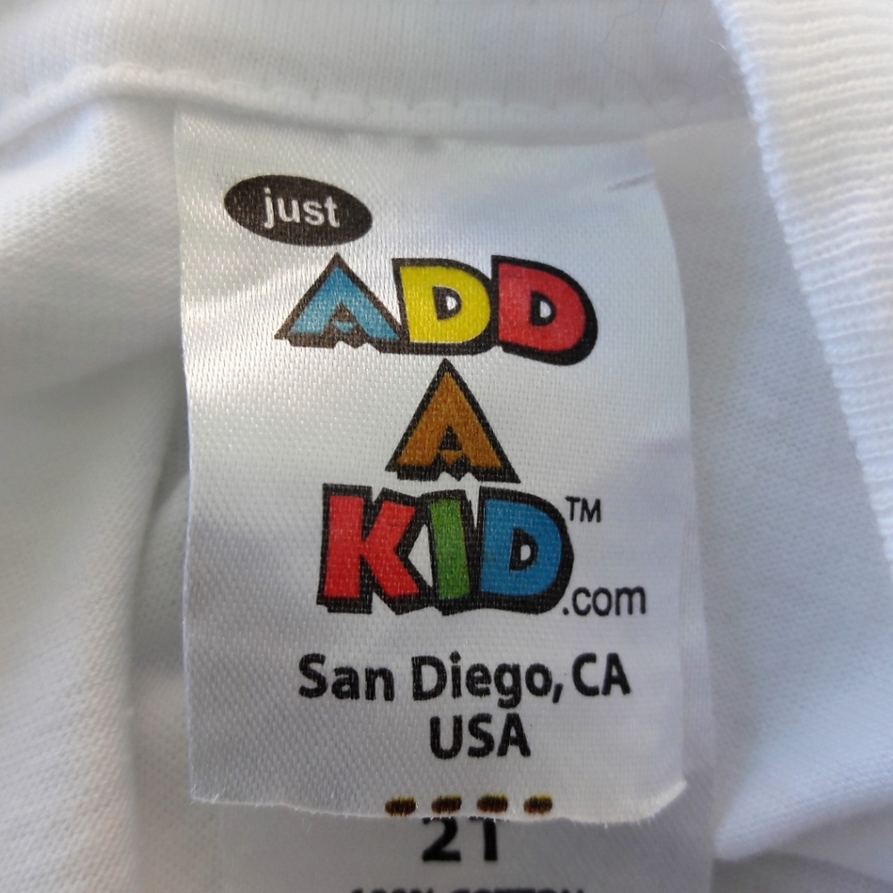 Just Add A Kid Tee Jailhouse Rocker Unisex 2T - Picture 3 of 4
